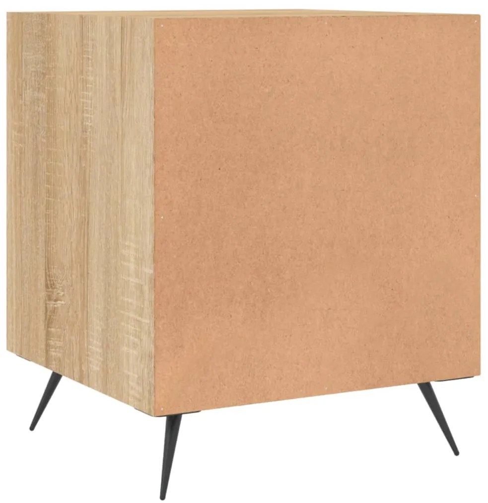 Mesa cabeceira 40x40x50 cm derivados de madeira carvalho sonoma