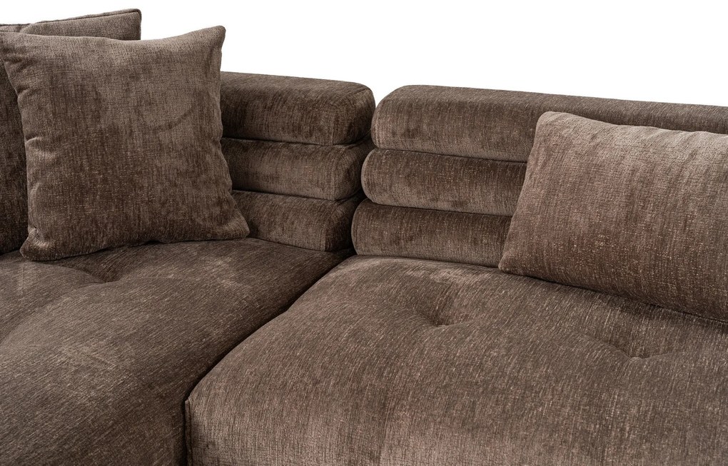 Sofá de Canto Boston – Cinzento – 303 x 190 cm