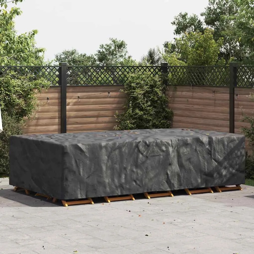 vidaXL Capa para móveis de exterior Preto 305 x 190 x 85 cm 210D