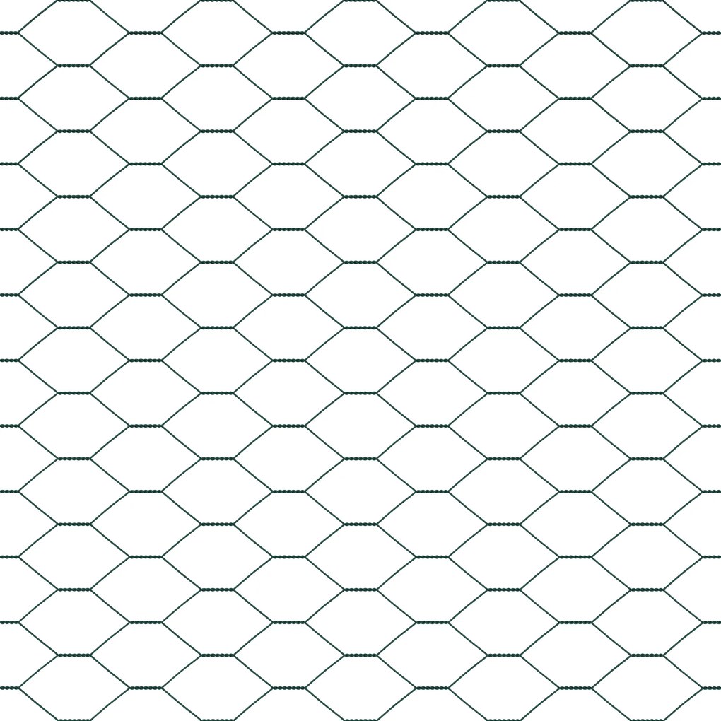 Cerca Hexagonal Verde 0.4x100 m Aço