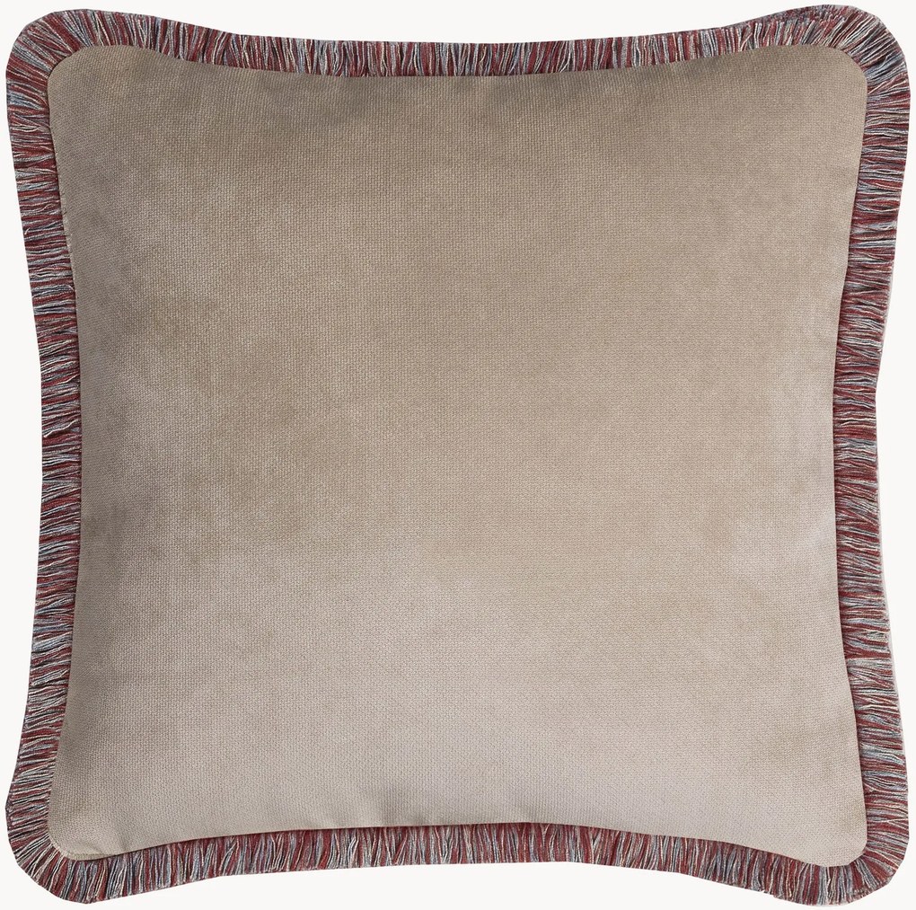 Almofada decorativa em veludo artesanal Happy