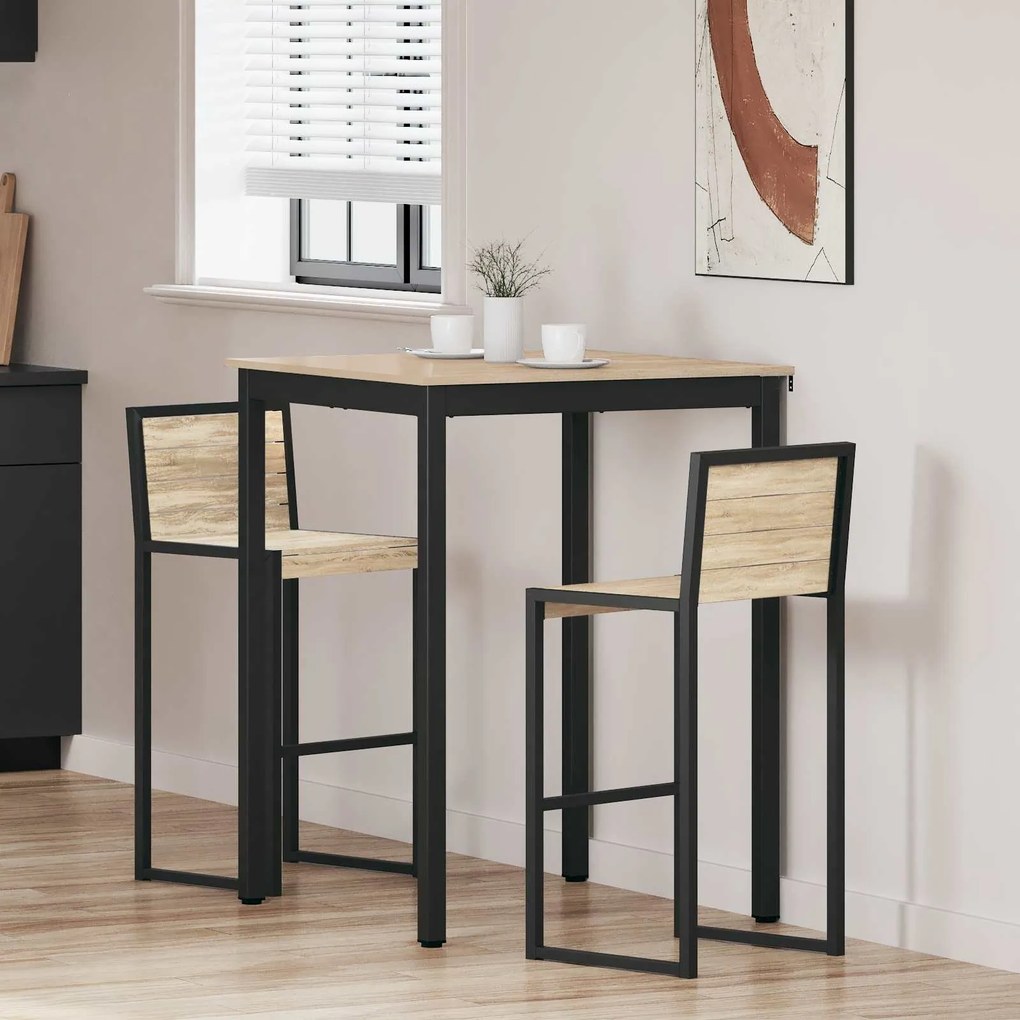 vidaXL Mesas de jantar Madeira processada