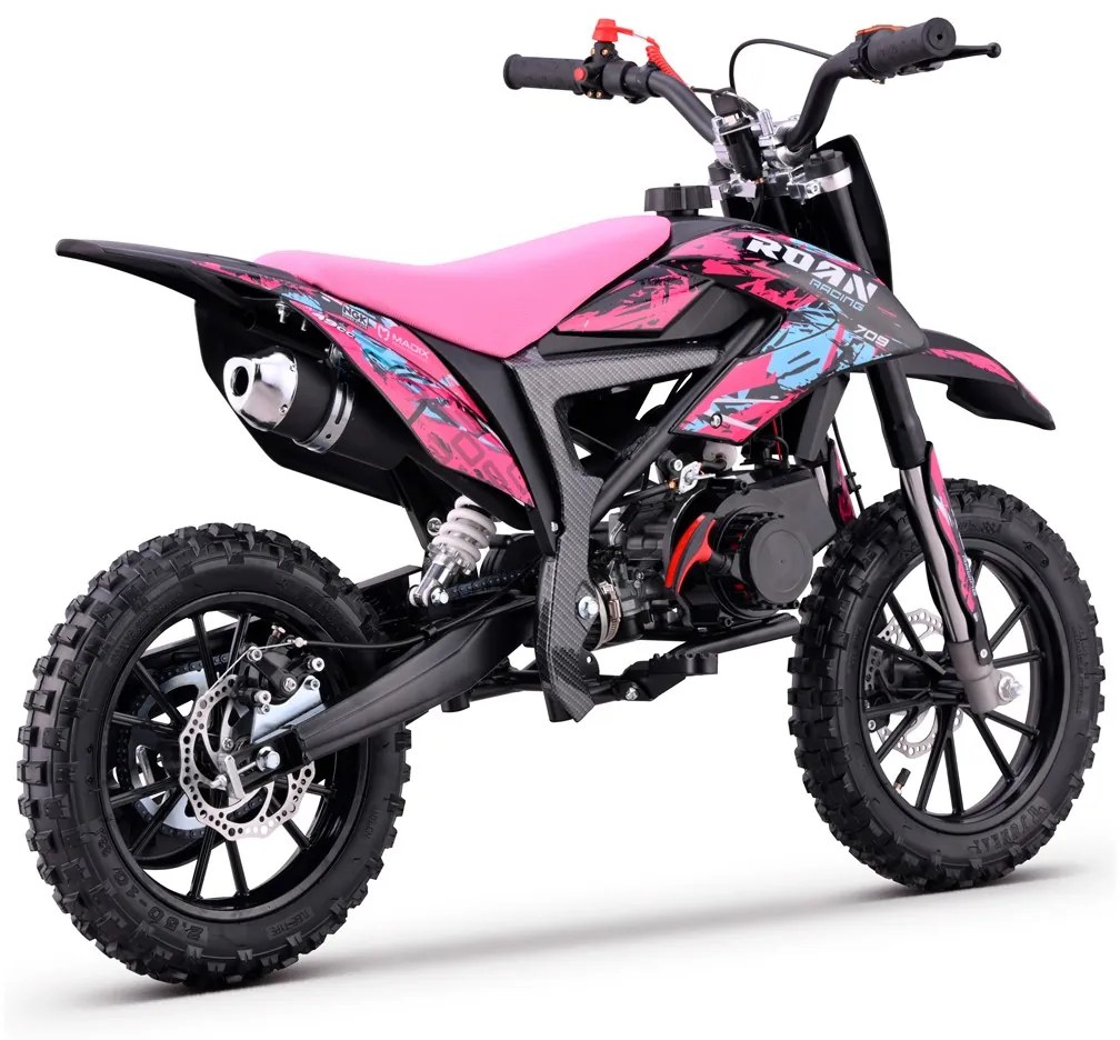 MINI MOTO PARA CRIANÇAS MiniCross Roan 709 gasolina 49cc 4.5CV ROSA