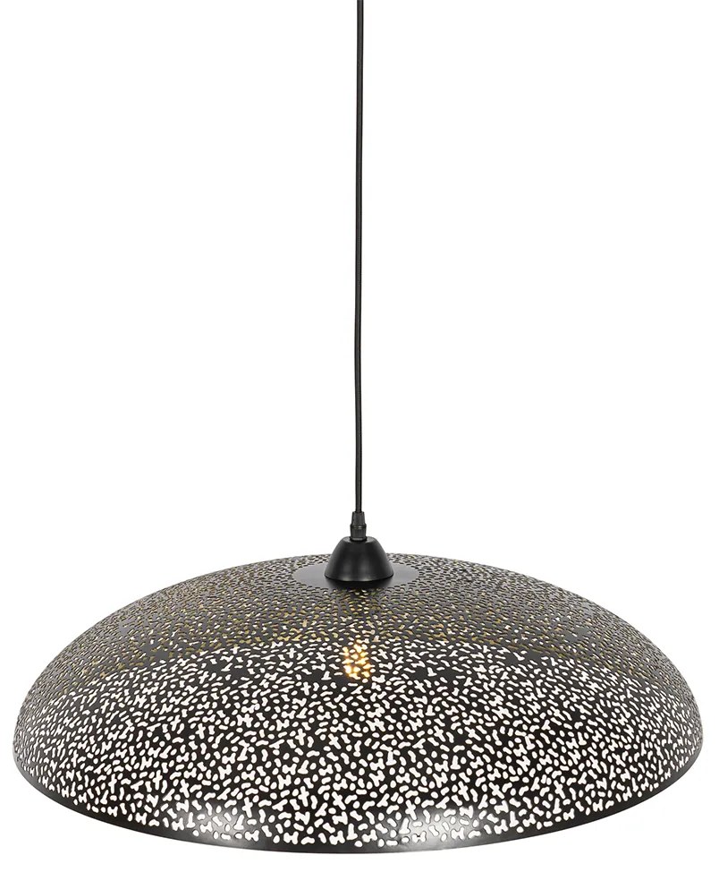 Candeeiro de suspensão oriental preto com dourado 60 cm - Japke