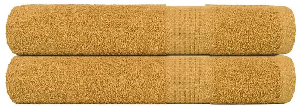 Toalhas 2 pcs 100x200 cm 360 gsm 100% algodão ouro