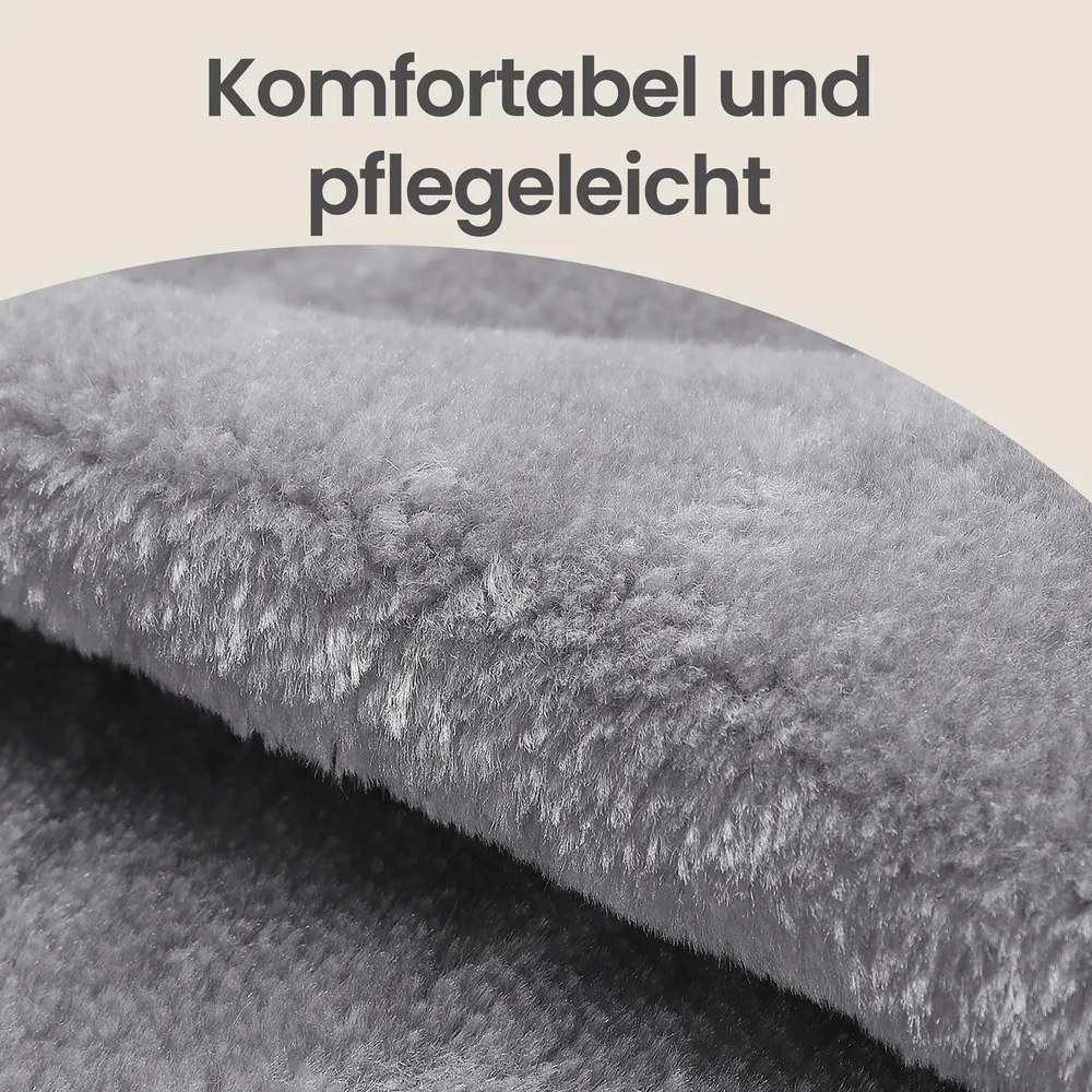 Arranhador de escalada para gatos, 55 x 40 x 164 cm e 3 cavidades cinzento