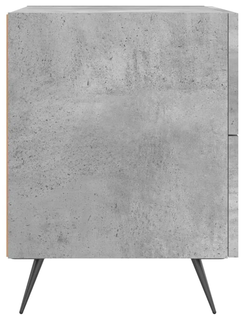 Mesa de cabeceira derivados de madeira cinza cimento