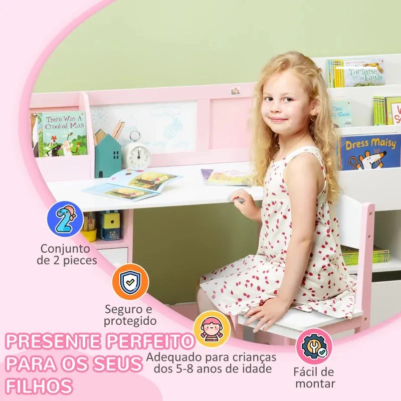 Secretária Kim com Cadeira - Design Nórdico