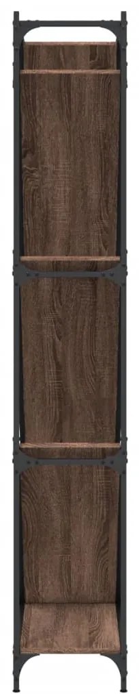Estante 79x30x180 cm deriv. de madeira/metal carvalho castanho