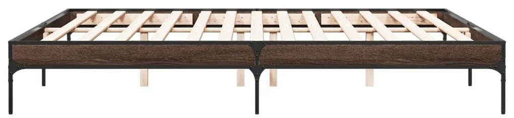 Estrutura de cama 200x200cm derivados madeira/metal