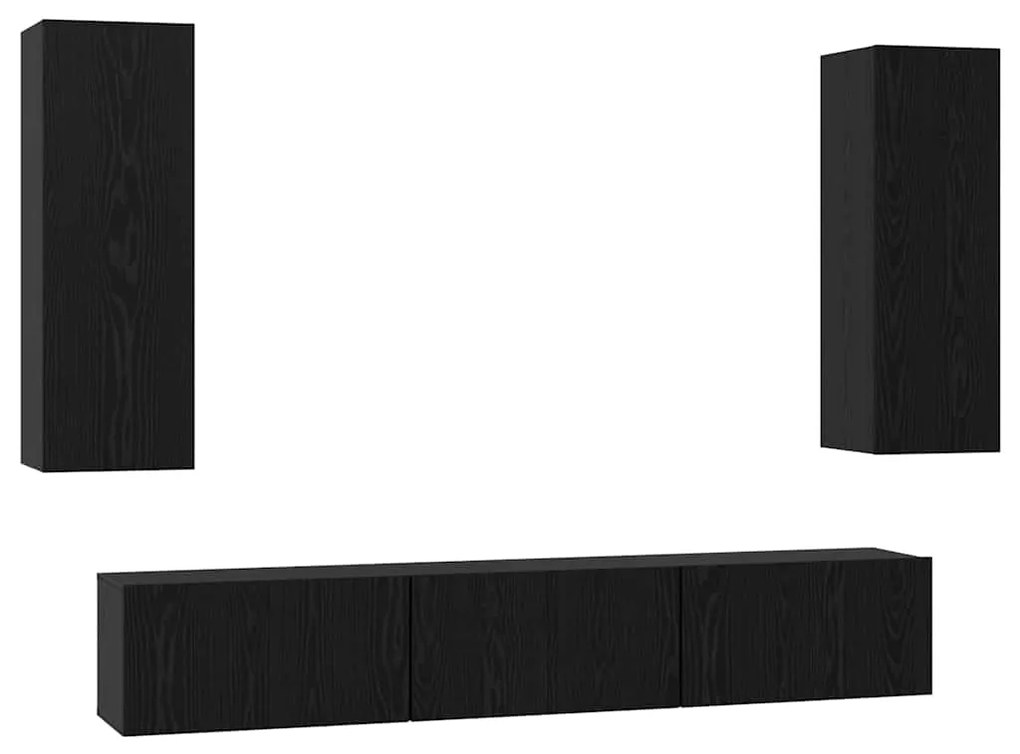 Conjunto de móvel de TV com prateleira Outros com armazenamento com po