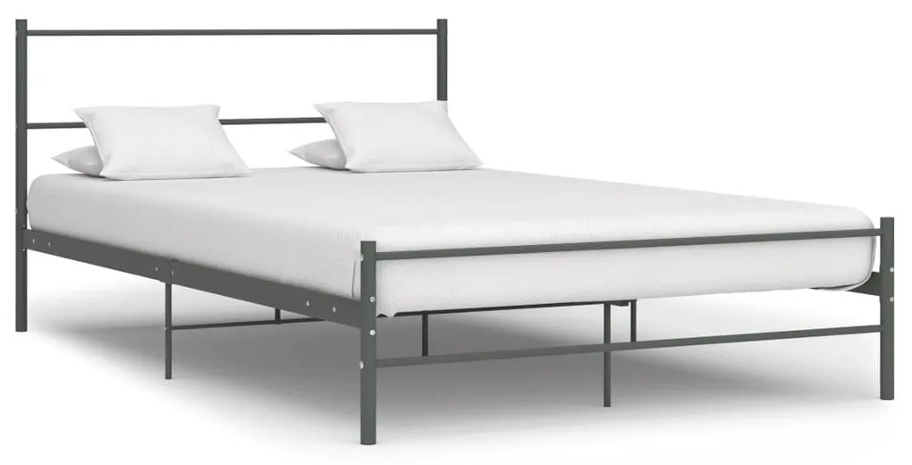 vidaXL Estrutura de cama 120x200 cm metal cinzento