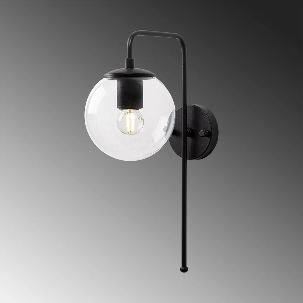 Candeeiro de Parede Viran – Preto – 15 x 28 x 43 cm