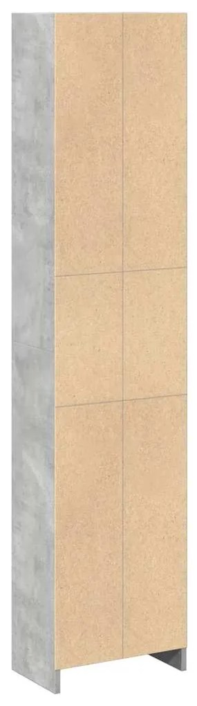 Estante 40x24x176 cm derivados de madeira cinzento cimento