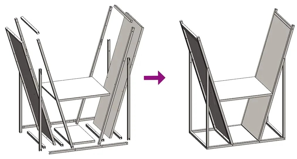 Suporte para lenha 69,5x35x81 cm aço laminado a frio branco