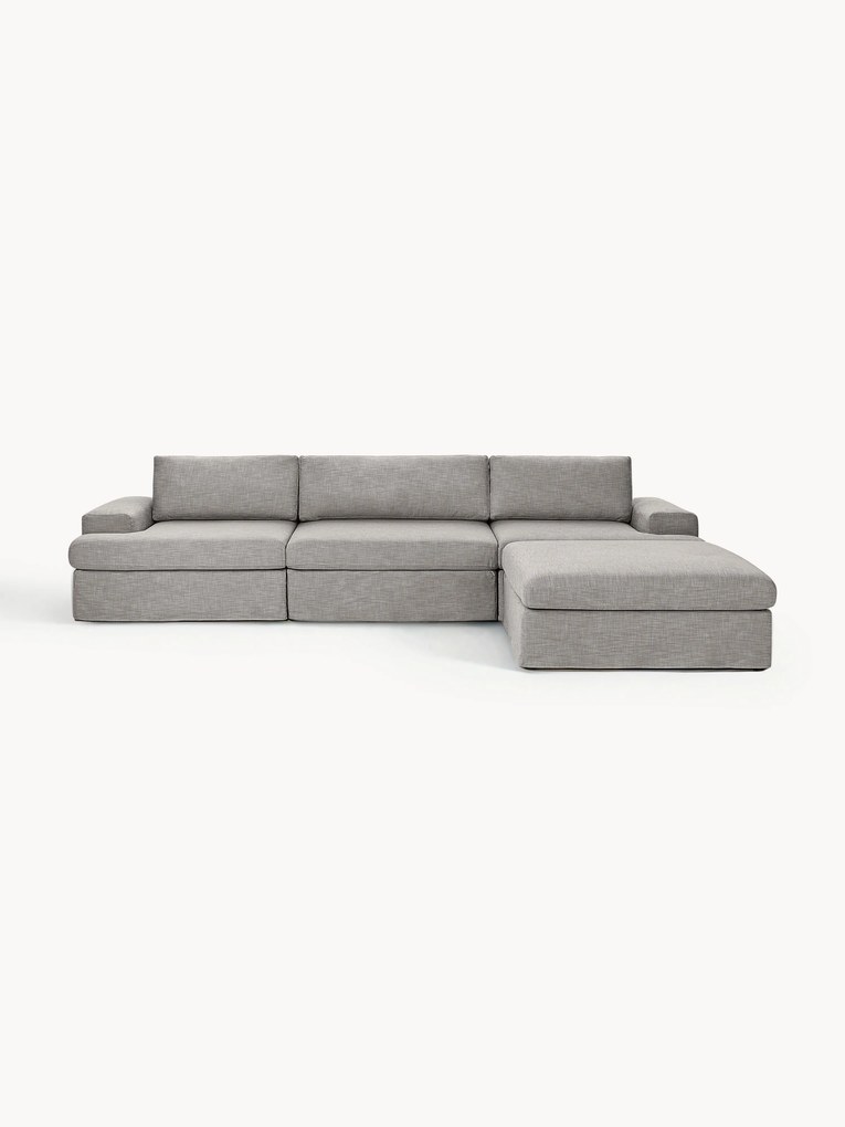 Sofá modular Russell (4 lugares) com pufe (esquerda/direita)