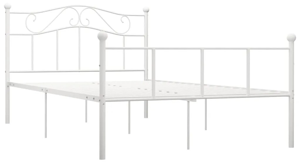 Estrutura de cama 160x200 cm metal branco