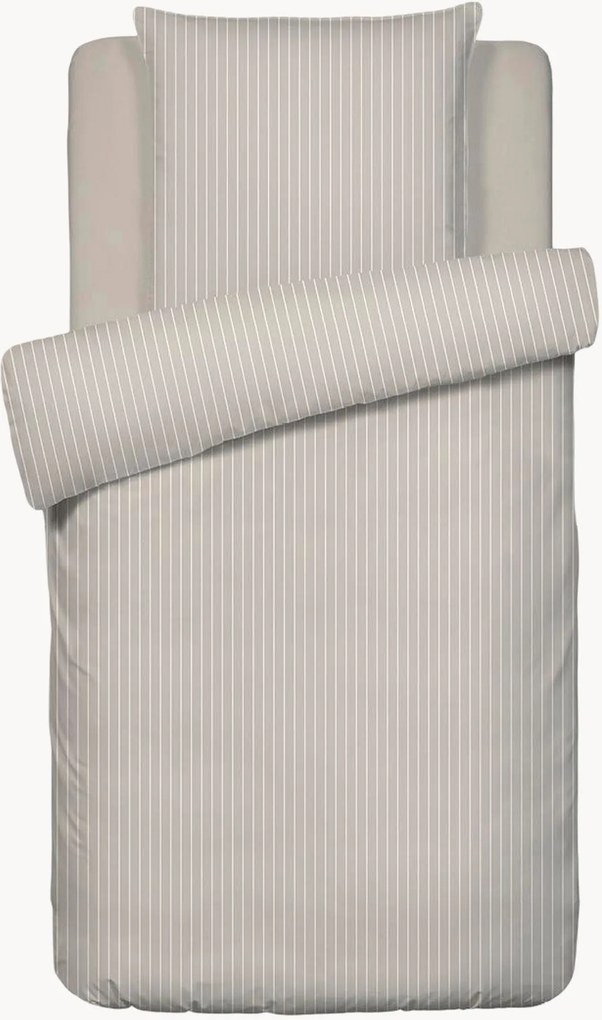 Conjunto de roupa de cama em cetim de algodão Rayures Élégantes, vários tamanhos