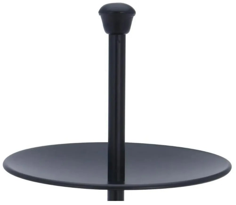 Bandeja de servir 3 níveis 36,5 cm preto mate