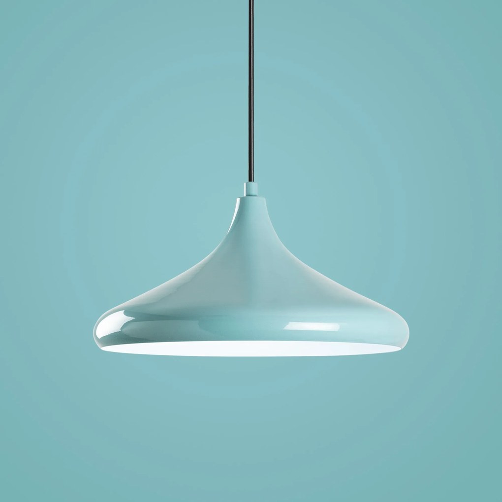 Candeeiro de Teto Eysan – Turquesa – Ø35 h:20 cm