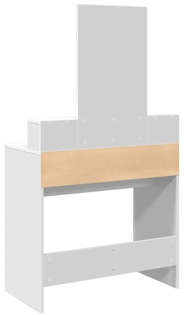 Toucador com espelho 80x41x144,5 cm branco