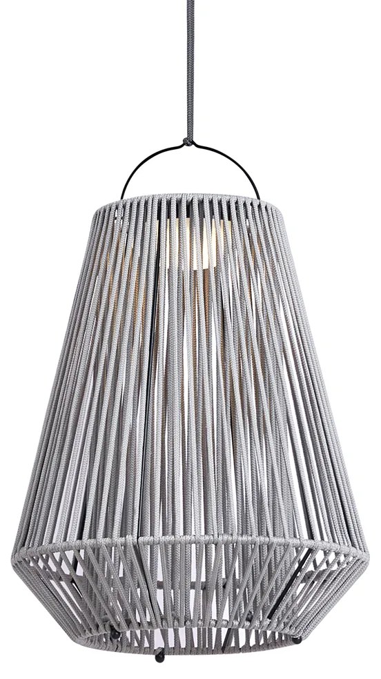 Candeeiro de mesa boémio cinzento Incl. LED Regulável em 3 níveis IP54 Recarregável a energia solar - Duca Boêmio