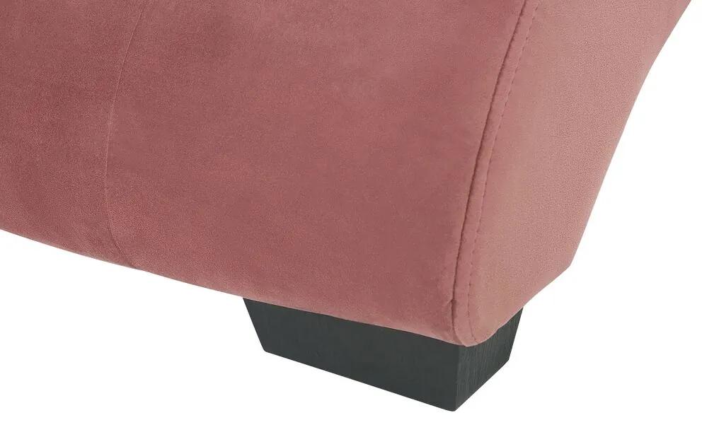 Chaise-longue em veludo rosa com coluna Bluetooth e porta USB SIMORRE Beliani