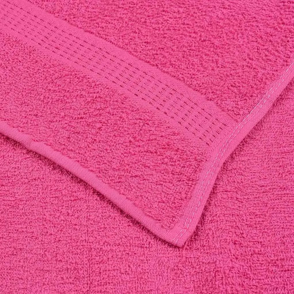 Toalhas de mãos 2 pcs 50x100 cm 360 gsm 100% algodão rosa