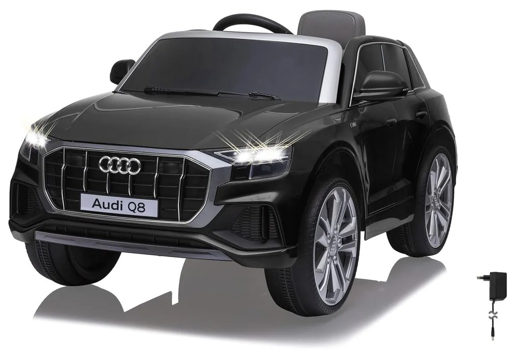 Carro elétrico infantil bateria 12V Audi Q8 Preto