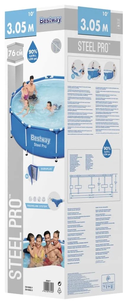 Bestway Piscina Steel Pro 305x76 cm