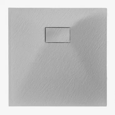 Base De Duche Em Resina Smc Quadrada Antiderrapante E Extrafina Soho Cinza Claro & 70 X 70 Cm - Sklum
