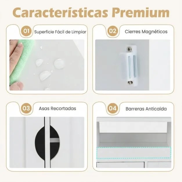 Carrinho de cozinha com rodas 75 x 20 x 72 cm, estreito, com prateleira ajustável e toalheiros, para sala, cozinha ou entrada, branco