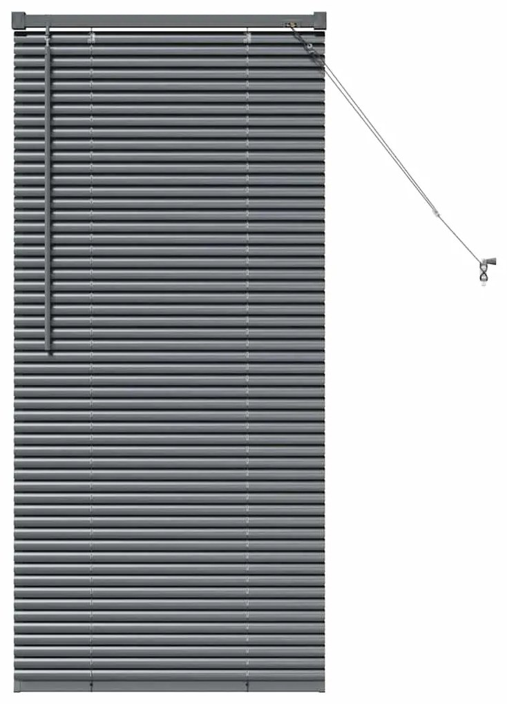 Persiana de Janela Cinzento-escuro 60 x 130 cm Alumínio