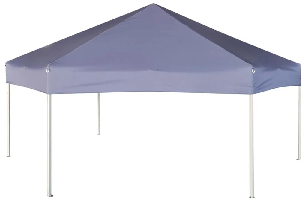Tenda festas pop-up hexagonal 6 paredes 3,6x3,1m azul escuro