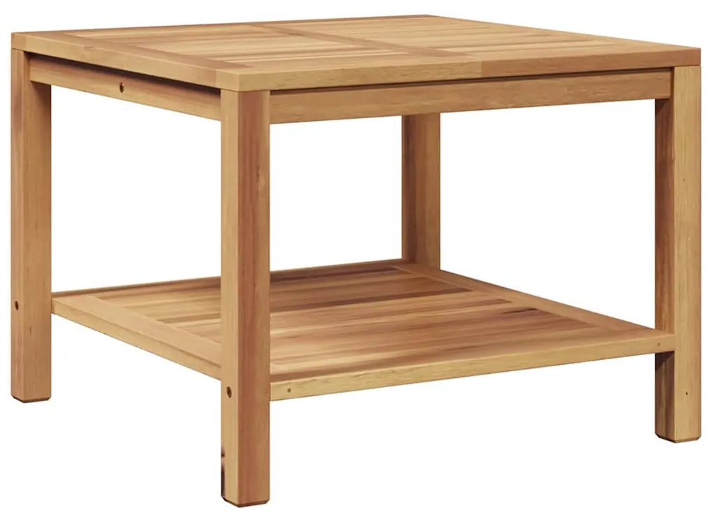 Mesa de centro Castanho 60 x 60 x 45 cm Madeira de teca sólida