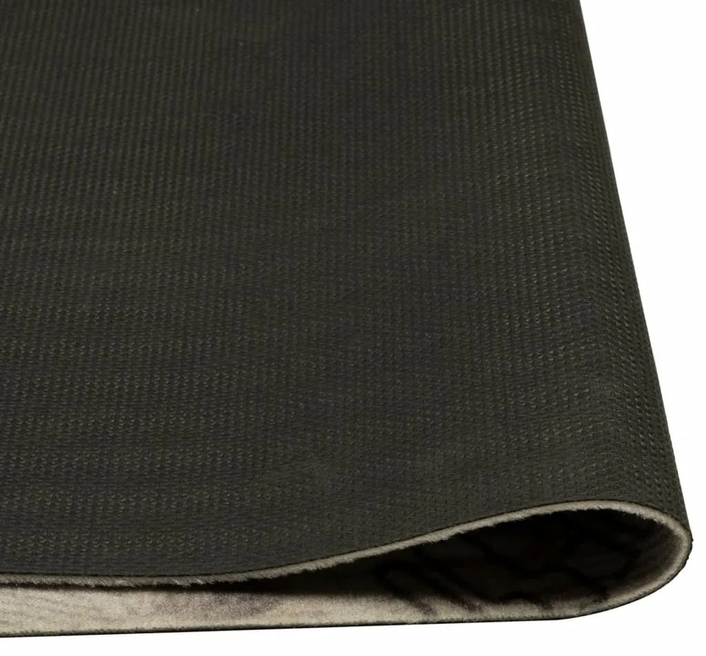 Tapete de cozinha lavável 60x180 cm veludo padrão café cinzento