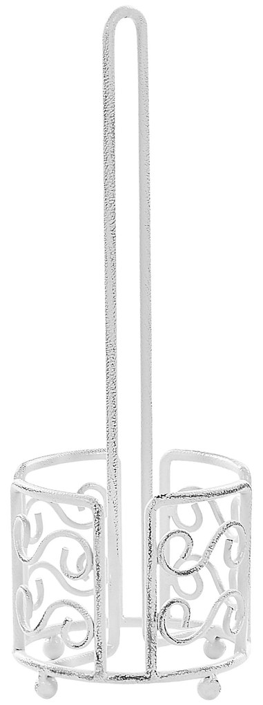 Suporte autónomo de papel higiénico em metal branco MANDI Beliani