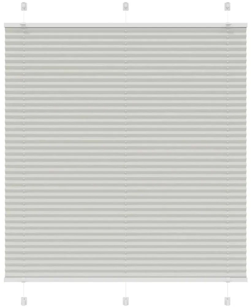 Plissado Cego Cinzento Luz 120x150 cm Largura Tecido 119,4cm
