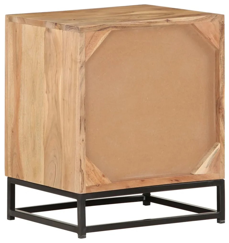 Mesa de cabeceira 40x30x50 cm madeira de acácia maciça