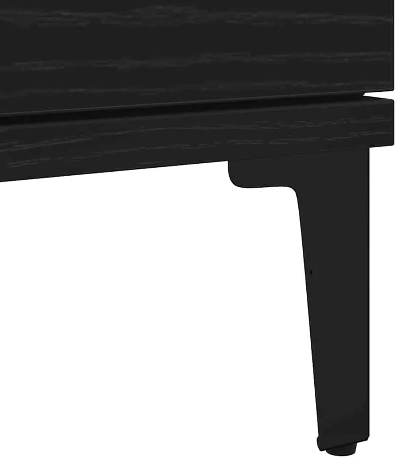 Sideboard vidaXL Preto Carvalho 60x35x70 cm Madeira engenheirada