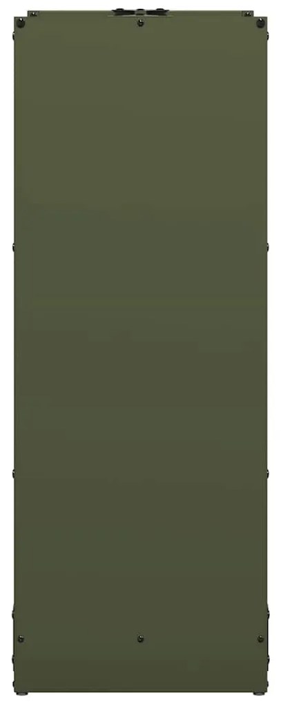Suporte para lenha aço laminado a frio verde azeitona