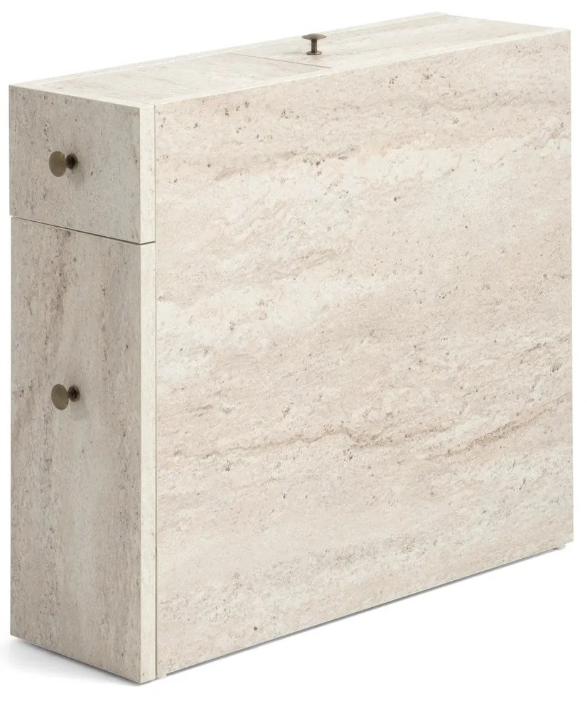 Armário de Casa de Banho Calencia – Travertino – 20x55x60 cm