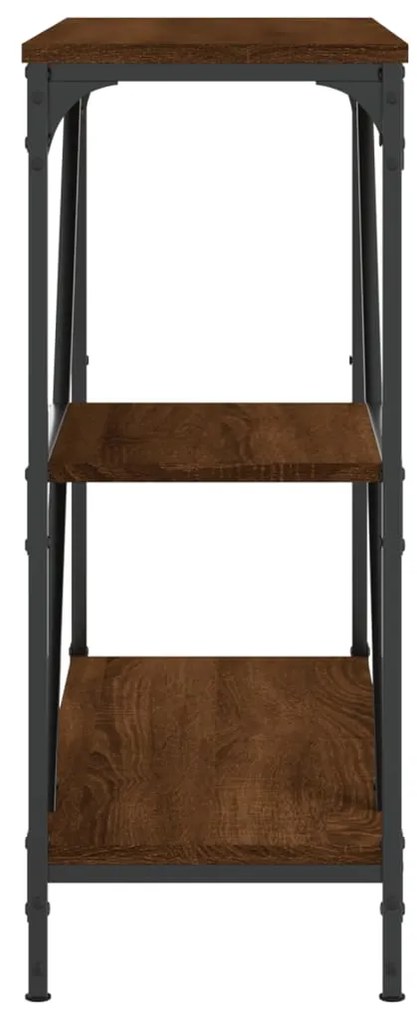 Mesa consola 88,5x30x75 cm derivados madeira carvalho castanho