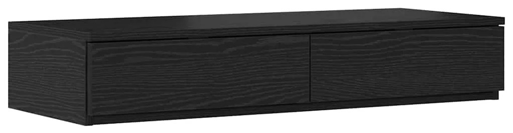 Estrutura de Cama Storage Madeira Negra 90x200 cm