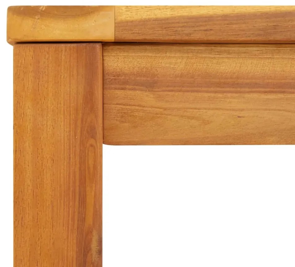 Mesa de jantar p/ jardim 110x55x75 cm madeira de acácia maciça