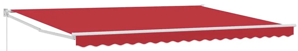 Toldo Retrátil Manual Vermelho 450x300 cm