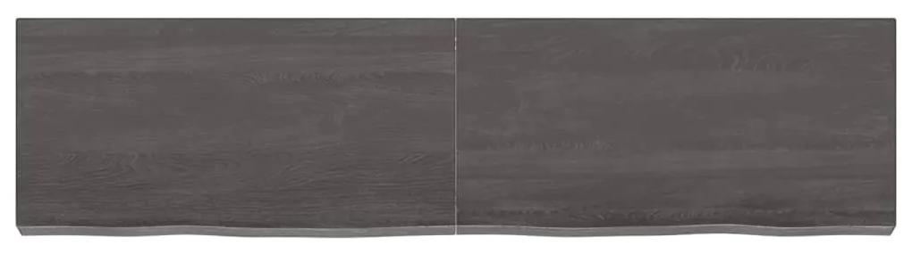 Prateleira de parede 120x30x6 cm carvalho tratado cinza-escuro