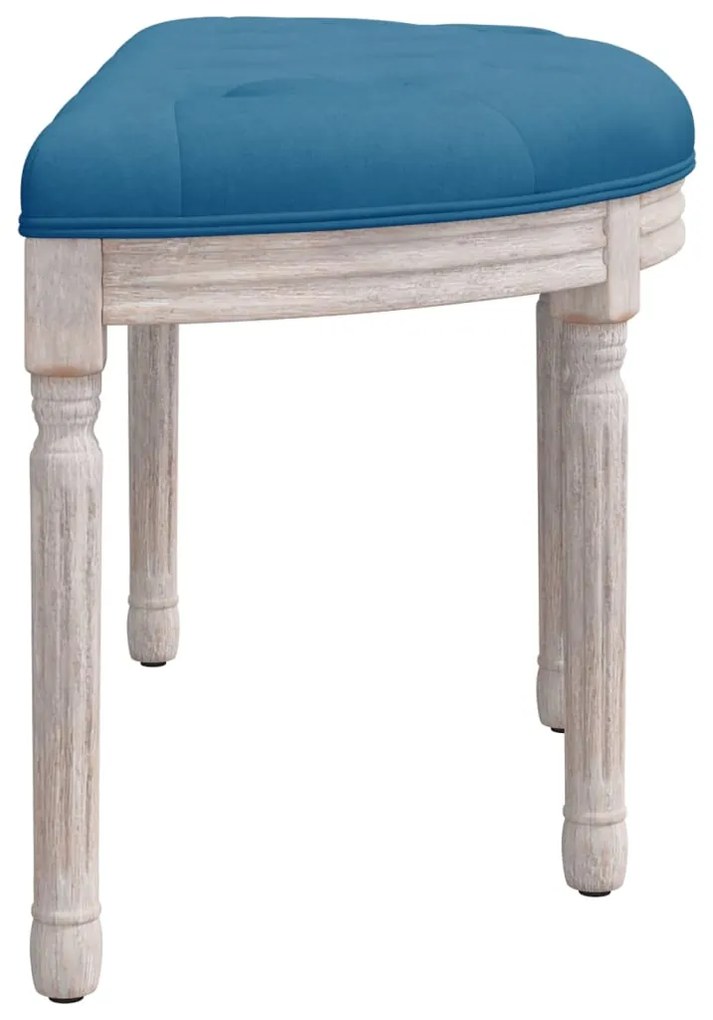 Banco 81,5x41x49 cm veludo azul