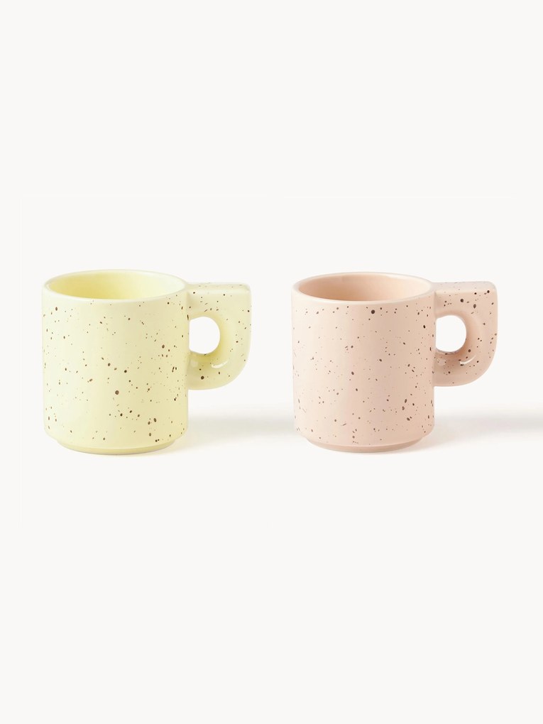 Canecas de porcelana artesanais Aiko, conjunto de 2