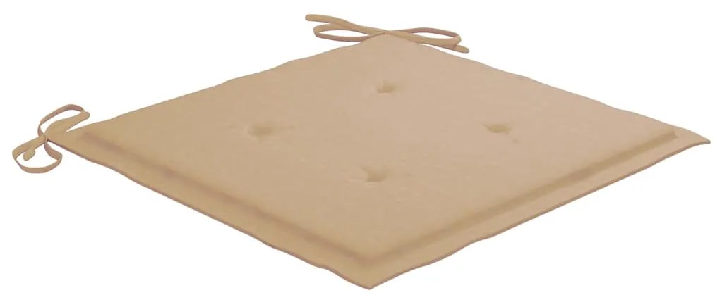 5 pcs conj. de jantar dobrável c/ almofadões p/ exterior bambu